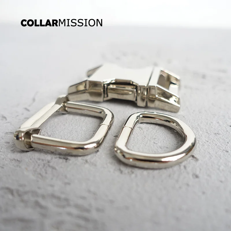 20sets/lot (metal buckle+adjust buckle+D ring/set) DIY dog collar 20mm