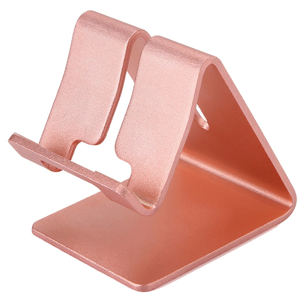 Универсальный держатель для телефона Hands Free противоскользящая Подставка для планшета из алюминиевого сплава вспомогательный инструмент для смартфонов/настольный кронштейн - Цвет: Розовый