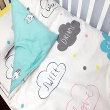 3 шт./компл. Пеленальные принадлежности комплект из хлопка с принтом Nordic AB обе стороны Стёганое Одеяло Обложка Дети Наволочки детская кроватка Простыни Пеленальные принадлежности