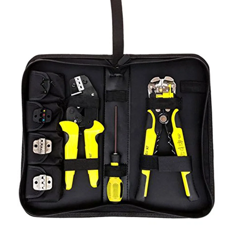 

4 In 1 Wire Crimper Tools Kit Engineering Ratcheting Terminal Crimping Plier Wire Crimper/Wire Stripper/S2 Screwdiver P20