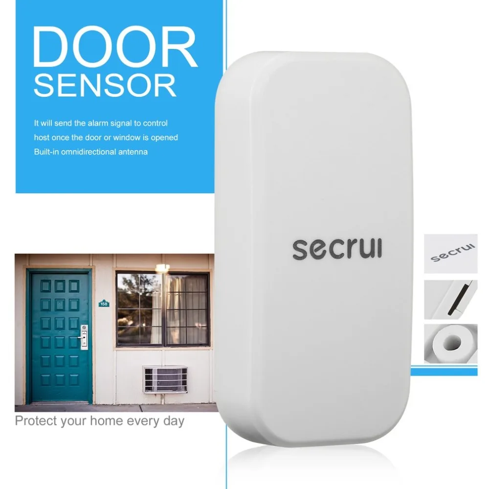 

433MHz Wireless Window Door Magnet Sensor Detector For Home Wireless Alarm System Compound Multi-layer Design