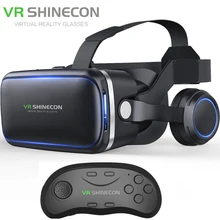 Vritual Reality Shinecon 6,0 Bluetooth гарнитура VR очки шлем 3D коробка для смартфонов 4,5-6,0 с bluetooth-контроллером