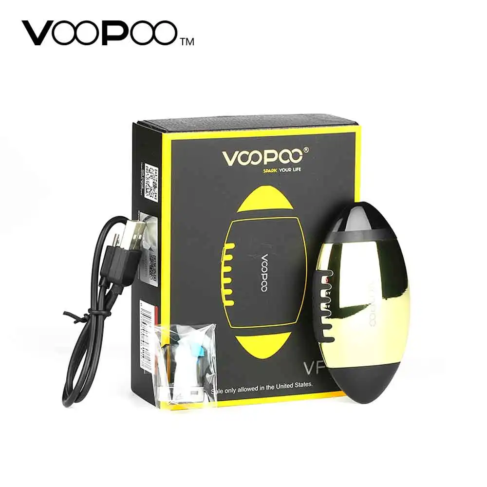 

New VOOPOO VFL Pod Starter Kit 650mAh Football Design with 0.8ml Pod Capacity & 3 Adjustable Voltage Options VS Panda AIO Pod