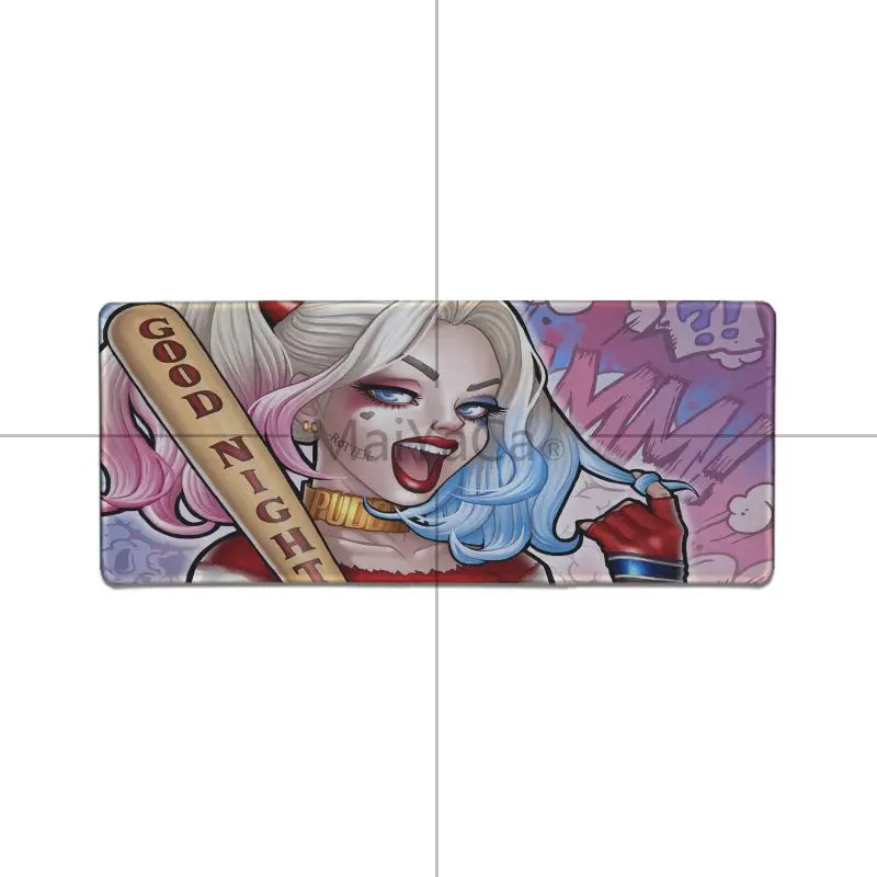Нескользящий коврик для мыши Maiyaca Batman and Harley Quinn прочный резиновый игровой