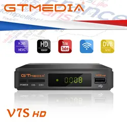 FTA DVB-S2 спутниковый ТВ приемник Gtmedia V7S HD 1080 P с USB WI-FI поддерживает YouTube 1 год Cccam Клайн Бесплатная от Freesat v7