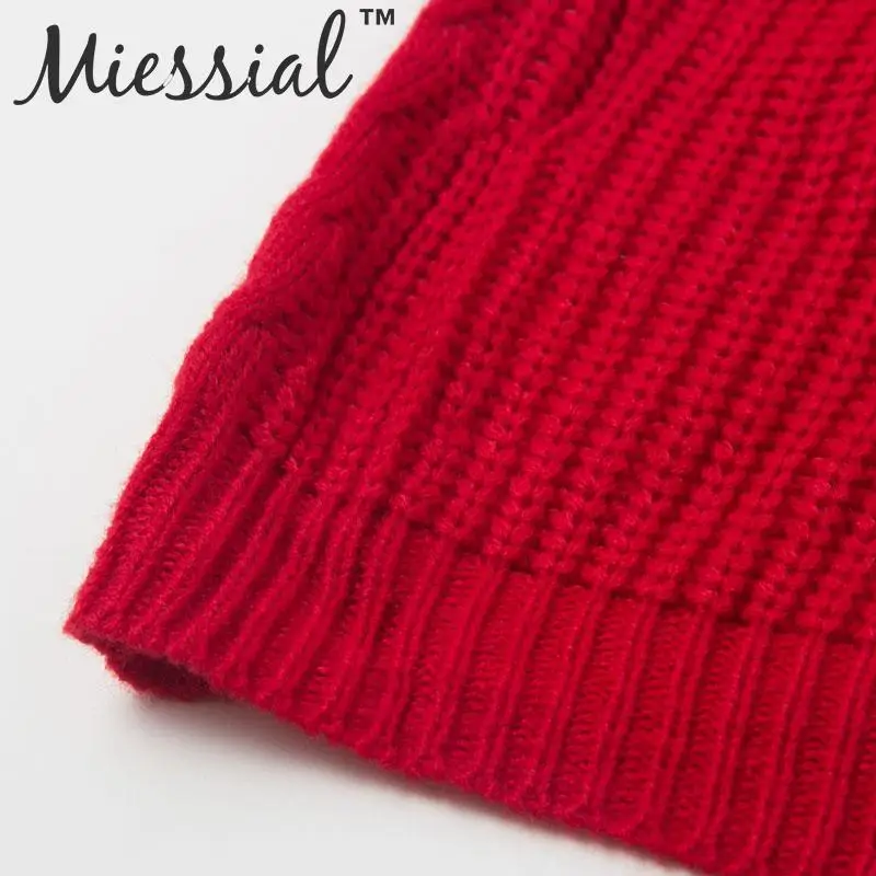 Miessial, сексуальное вязаное платье-свитер на шнуровке, женское осеннее элегантное короткое мини-платье, вечерние, Клубные, с длинным рукавом, зимнее красное платье для девушек