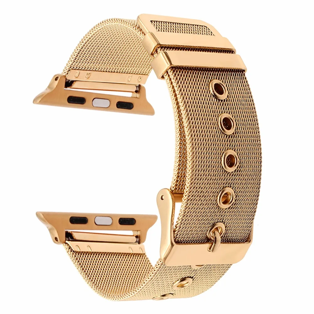 Миланская петля ремешок для часов iWatch Apple Watch 38 мм 40 мм 42 мм 44 мм серия 5 4 3 2 1 ремешок из нержавеющей стали ремешок для спортивных часов браслет
