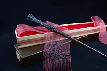 

2019 High Collection Harry Magic Wand Metal Core With Ribbon Box Magic Wand With Train Ticket