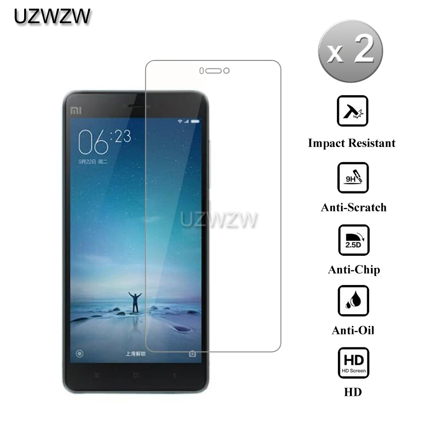 

2pcs For Xiaomi Mi 4C Mi 4i Glass 2.5D 0.26mm Premium Protective Tempered Glass For Xiaomi Mi 4C Mi 4i Screen Protector Glass
