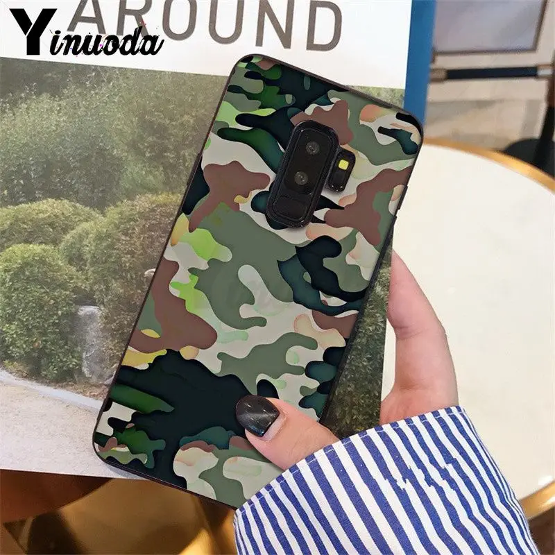 Yinuoda с камуфляжным узором; Камуфляжный военный армейский чехол-крышка чехол для телефона для samsung S9 S9 плюс S5 S6 S6edge S6plus S7 S7edge S8 S8plus