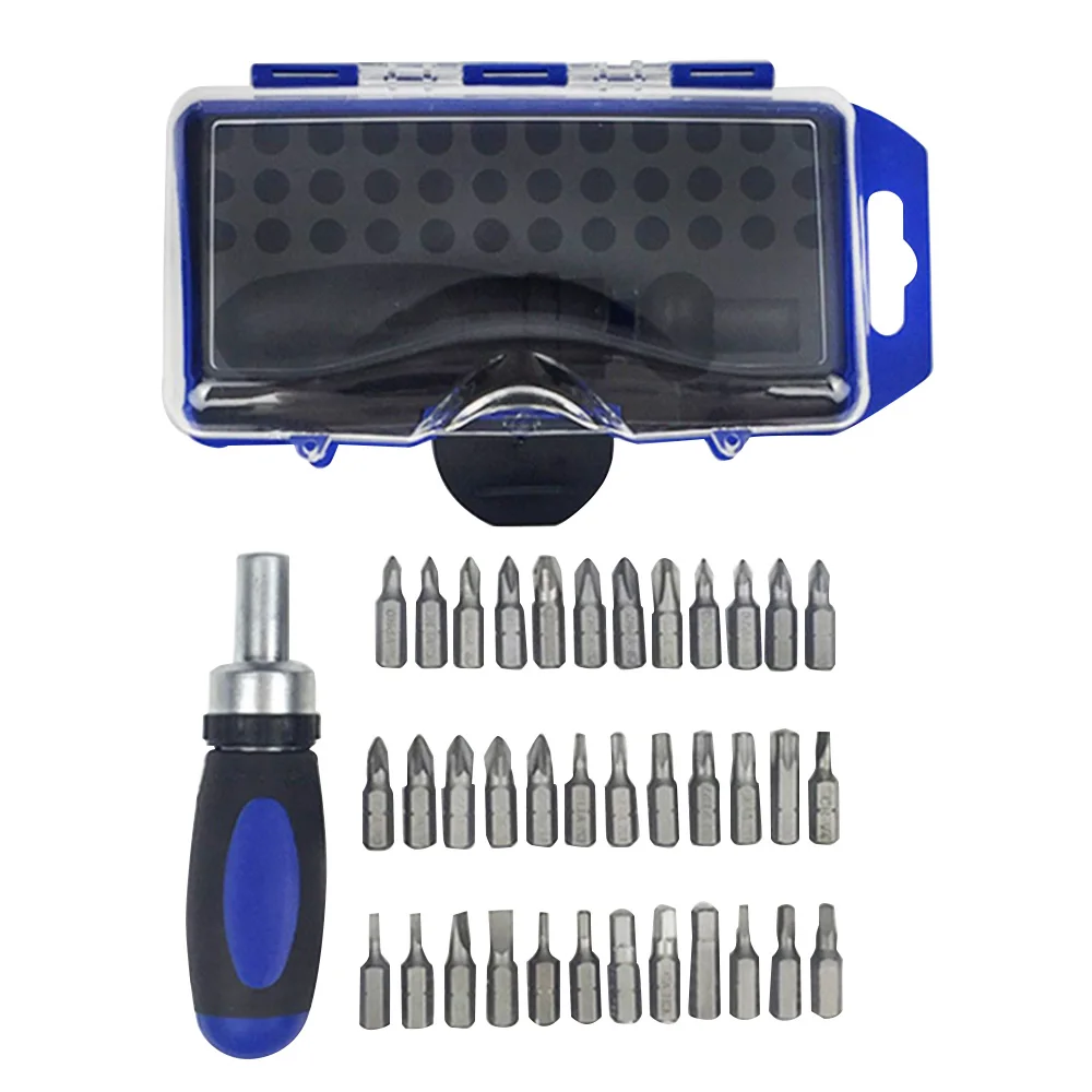 

38 Pcs Ratchet Screwdriver Set Household Mechanical Repair Tool with Box