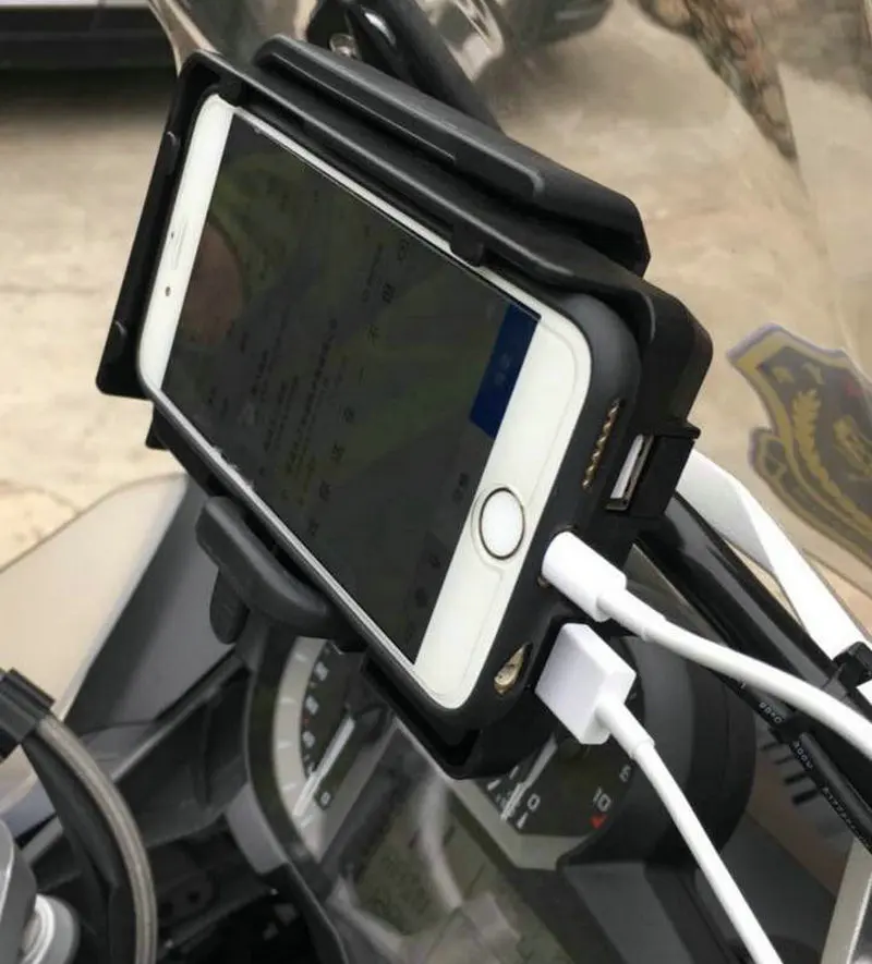 BikeGP мобильный телефон навигационный кронштейн USB телефон зарядка для BMW R1200R R1200RS 15-17