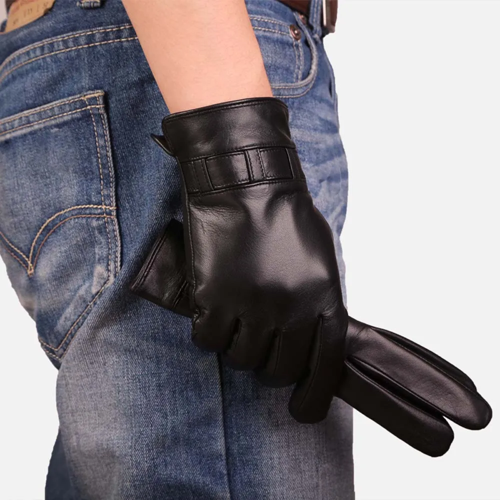 

Sheepskin leather gloves mens