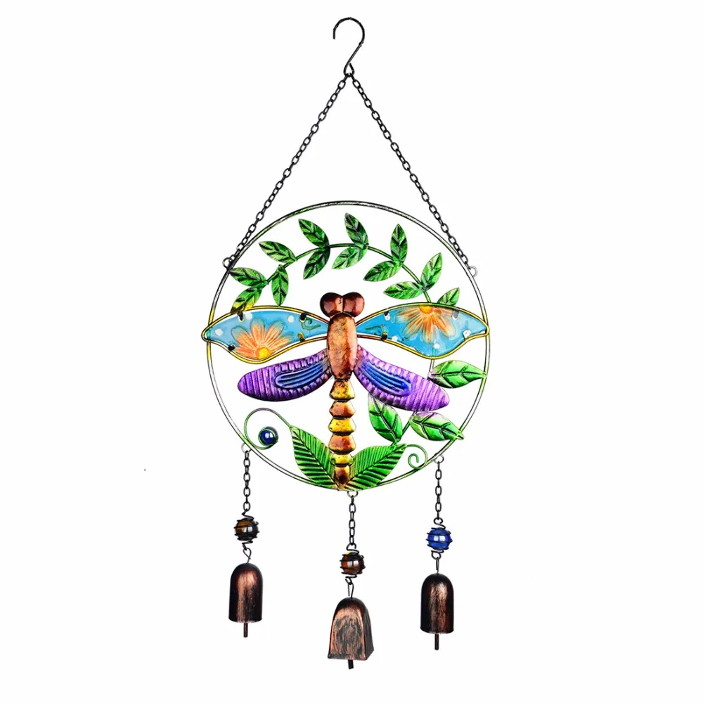 23 5*10 7 дюймов Стрекоза винтажный ветер колокольчик Suncatcher ручной работы открытый