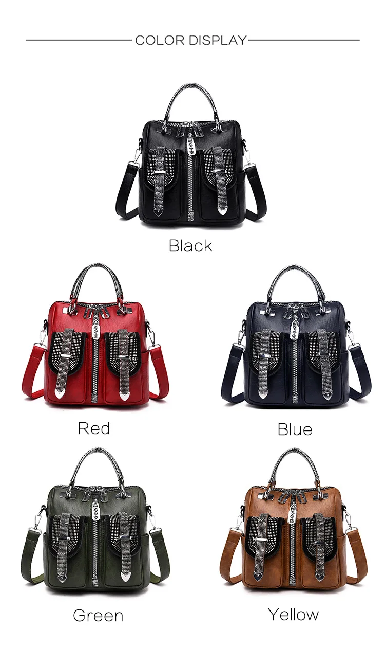 Брендовый винтажный рюкзак для женщин, высококачественные кожаные рюкзаки, многофункциональная женская сумка на плечо, роскошный рюкзак для девочек-подростков