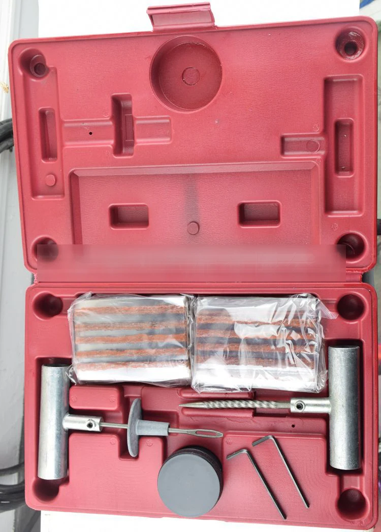 Car repair tool set 35-piece car tire repair kit T-type repair pin Tire strip Vacuum repair box Tubeless tire puncture repair ki Car repair tool set 35-piece car tire repair kit T-type repair pin Tire strip Vacuum repair box Tubeless tire puncture repair ki