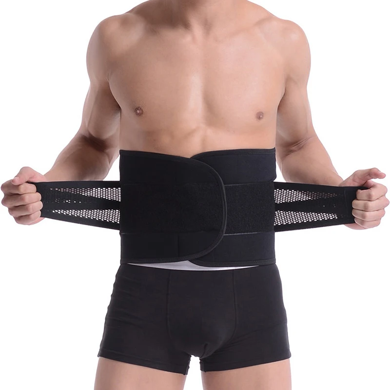 

2018 Men Corset Back Belt Belly bands waist Support Corset Orthopedic Lumbar Waist Belt Corsets Medical back Brace backbelt CFR