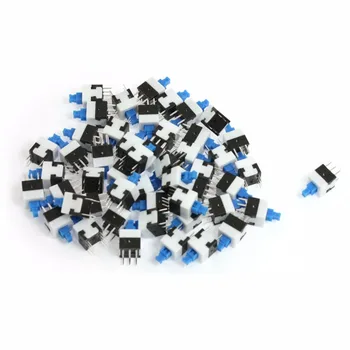 

8 x 8mm Torch Latching/Unlock Tact Tactile Push Button Switch DPDT 6 Pin DIP PCB