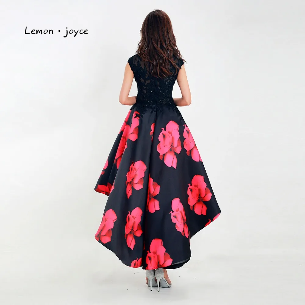 Lemon joyce Выпускные платья новое поступление 2020 с рукавом крылышком цветочный принт