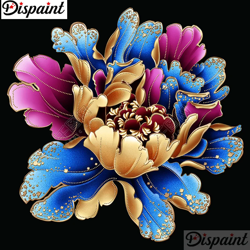 

Dispaint Full Square/Round Drill 5D DIY Diamond Painting "Blooming flower" Embroidery Cross Stitch 3D Home Decor A12936