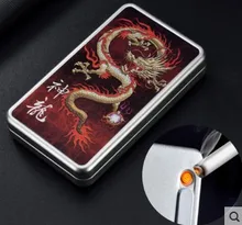 2 use Men's Cigarette Box With Lighter Cigarette Case Creative USB Charging Cigarette Lighter For Women's Slim Cigarettes 2 use Men's Cigarette Box With Lighter Cigarette Case Creative USB Charging Cigarette Lighter For Women's Slim Cigarettes