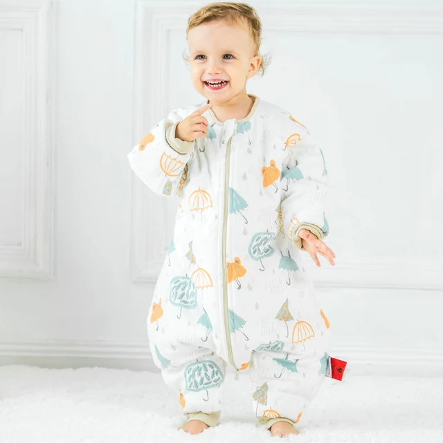 Us 25 39 29 Off Aliexpress Baby Sleeping Bags For Winter Thick Cute Jumpsuit Children Catroon Pattern Sleep Sack Kids Cotton Soft