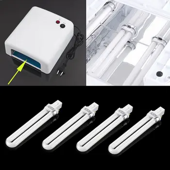 

4Pcs Glass 9W Curing UV Gel Lamp Gel Nail Art Dryer Tube Replacement Promotion Price