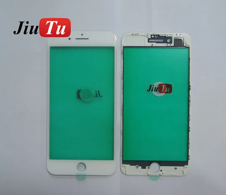 A+ Quality For iPhone 8G 8 Plus Outer Glass With Middle Frame Bezel Pre-Assembled Front Glass Lens Cold Press 4.7 5.5 inch (1)