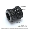 3 Styles Black Spacer Tube Beads Slider Beads Pave Cubic Zirconia  Bead For Bracelet Necklace Making DIY Accessories ► Photo 3/6