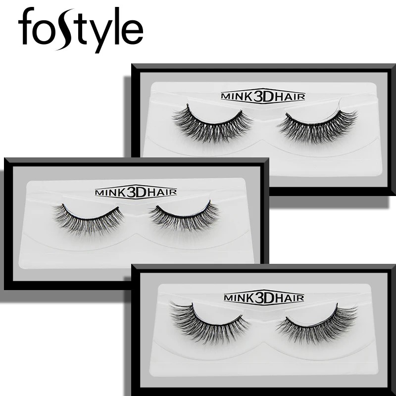 Натуральный накладные ресницы норковые Fostyle бренд макияж Wispy удлинитель ресниц