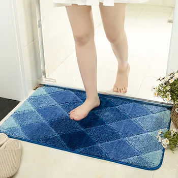 

40x60CM Fashion Design Gradient Color Carpet For Living Room Bathroom Door Carpet Non-slip Floor Mat Bathmat Bedside Carpet