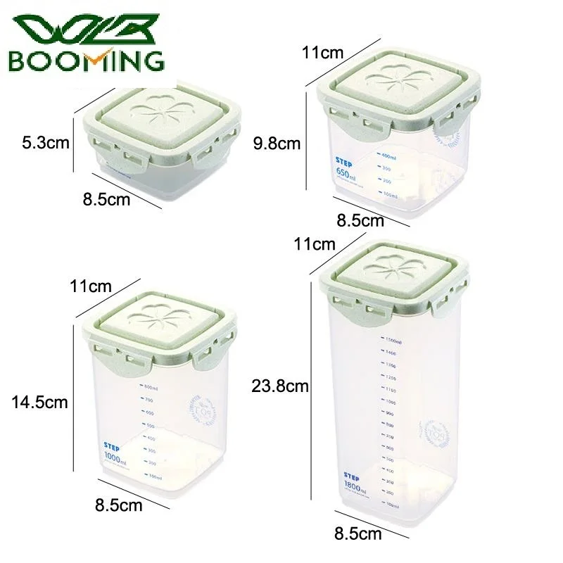 WBBOOMING Healthy Plastic Box Food Storage Box Storage Tank Airtight Plastic Containers Sealed Cans For Coarse Cereals Grains