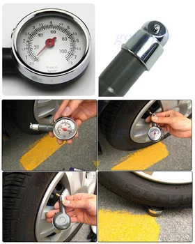 

Mini Convenient Car Dial Tire Gauge Meter Precision Pressure Tyre Measure Metal