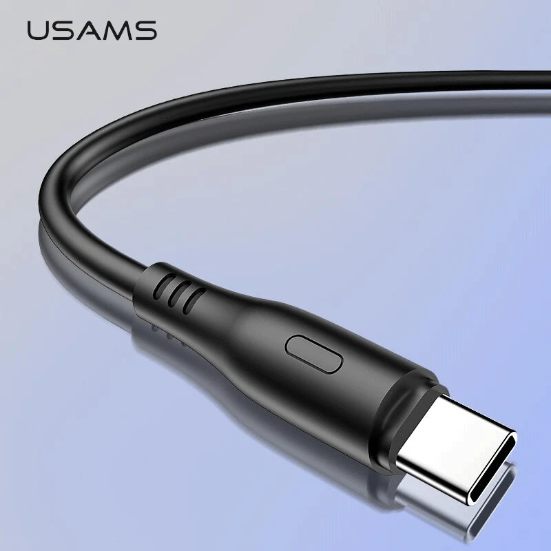 USAMS نوع C كابل يو اس بي ل شياو mi هواوي الهاتف المحمول USB C نوع-C كابل ل samsung كابل الشاحن شحن مزامنة بيانات
