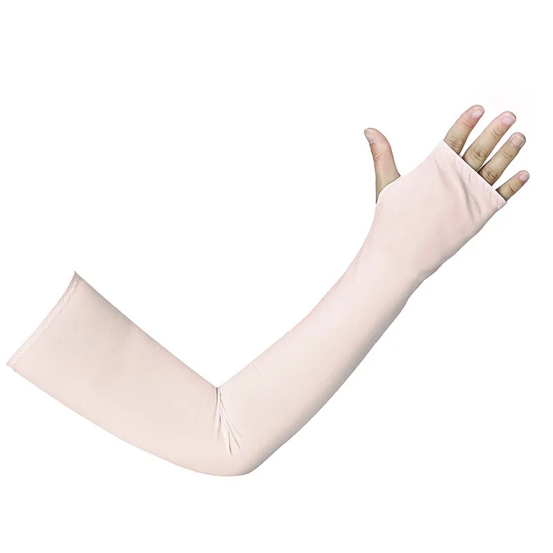 6 Colors Women Arm Sleeve Sport Running Cycling Golf Fishing Fingerless Arm Warmers Women Basketball Cuff Ice Sleeve