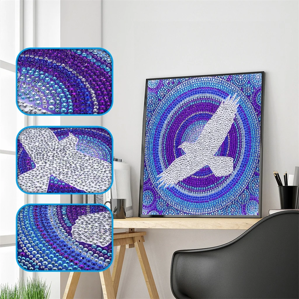 

Full Special Shaped Crystal Drill 5D DIY Diamond Painting Eagle Embroidery Animal Cross Stitch Needlework Home Decor Gift