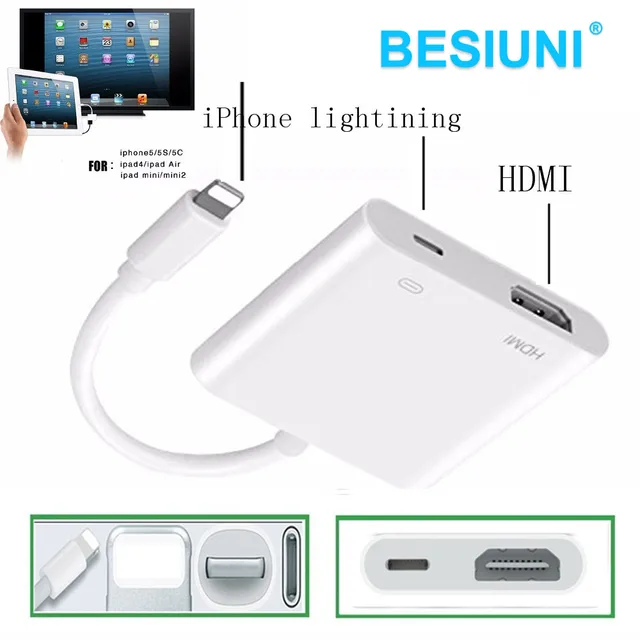 Lighting To Hdmi Hdtv Tv Digital Cable Adapter For Le Iphone 5 Lighting To Hdmi Hdtv Tv Digital Cable Adapter For Le Iphone 5 5s 6 6s