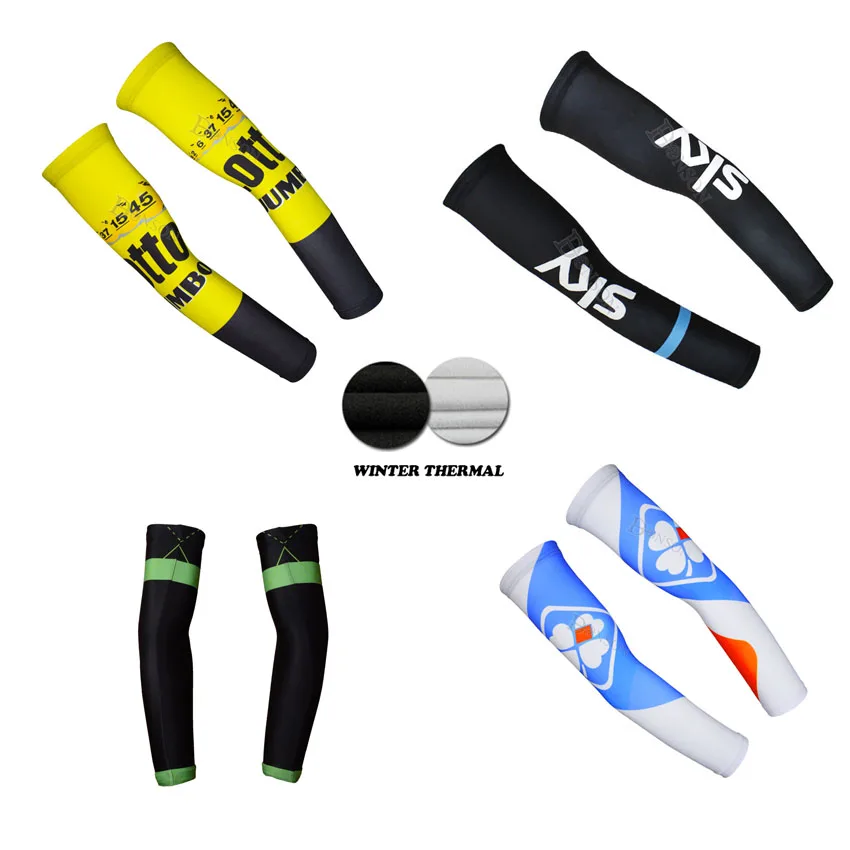 2015 cycling winter thermal fleece bike arm sleeves Bike ciclismo arm