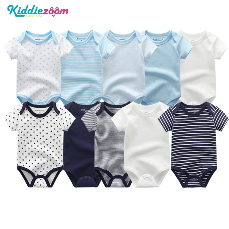 

Newborn Baby Rompers Summer Unisex Clothes 100% Soft Cotton Infant Baby Girls Clothing Cartoon Playsuits Striped for Baby Boys