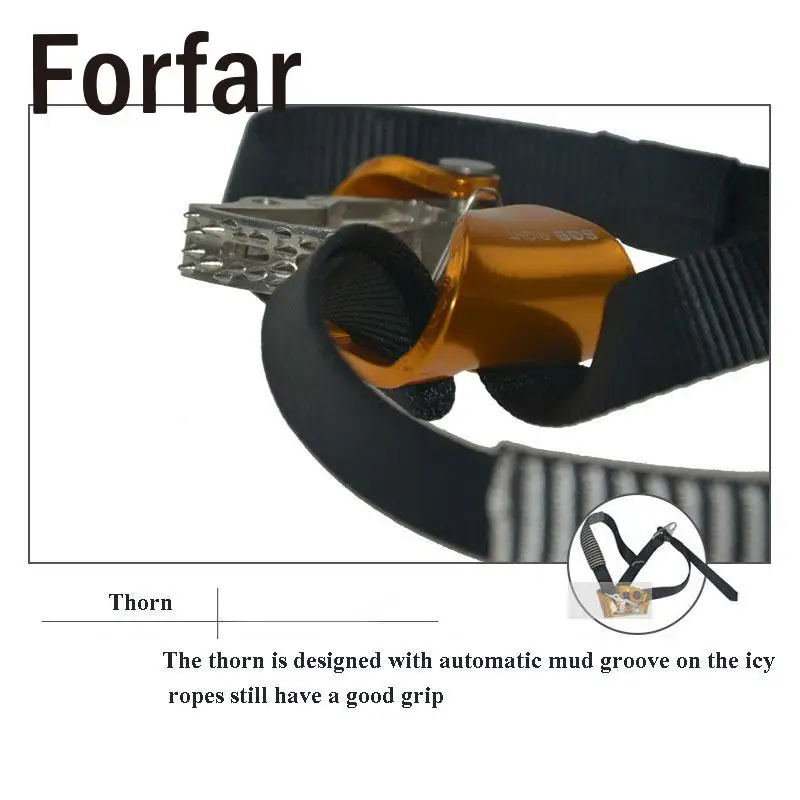 Forfar معدات تسلق الجبال القدم اليمنى الصاعد الروك جهاز أداة التبعي Forfar معدات تسلق الجبال القدم اليمنى الصاعد الروك جهاز أداة التبعي