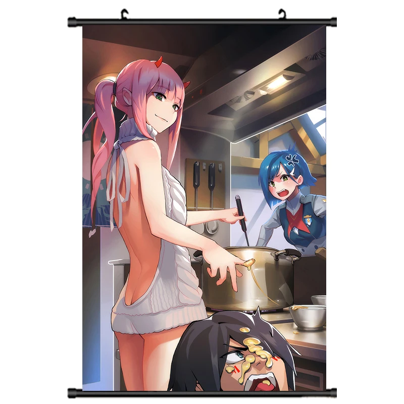 DARLLING in the FRANXX Zero Two Ichigo японского аниме домашний Декор стены прокрутки плакат 40x60 см детские подарки - Цвет: U