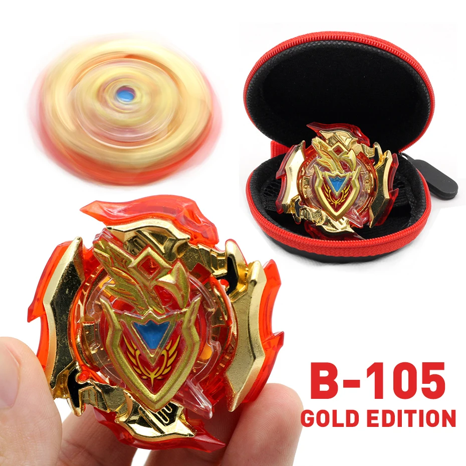 Takara Tomy Gold Edition Бей Bay взрыв игрушка без запуска и коробка Babled Металл Fusion повороте верхнего лезвие для маленьких мальчиков игрушка в подарок - Цвет: HJ-105