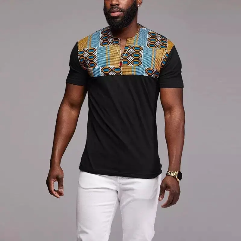 

africa clothing t-shirts mens fashion dashiki robe africaine african dresses clothes 3d tee shirt homme,Asian size