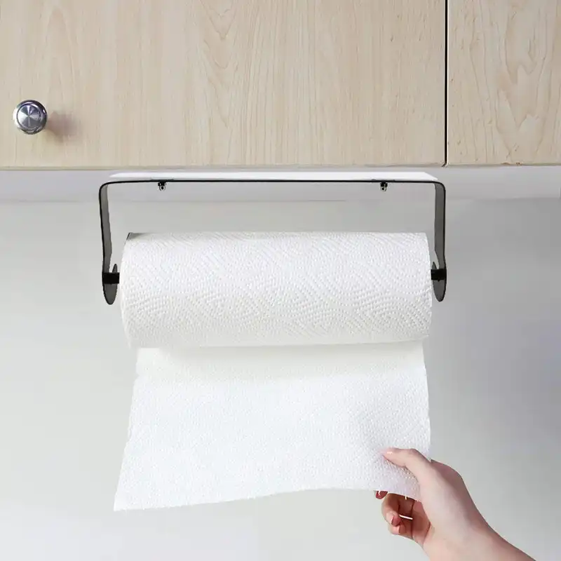 Paper Towel Holder Under Cabinet Kitchen Roll Dispenser Holder No