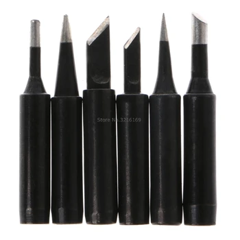 

For 6Pcs/Set Lead-Free Solder Iron Tip 900M-T Iron Tips for Hakko Soldering Rework Station Tool Promotion