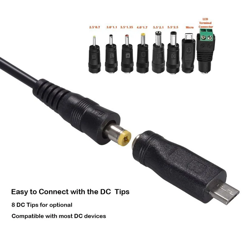 Urijk 7 шт./компл. 30 Вт/Адаптеры постоянного тока USB 5 в 2 1 а м источник питания США //