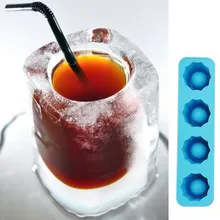 Ice Cube Tray Mold Makes Shot Glasses Ice Mould Novelty Gifts Ice Tray Summer Drinking Tool