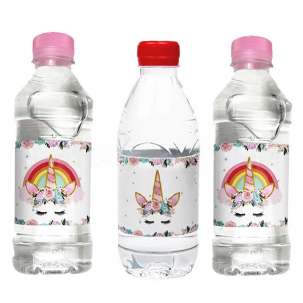 12pcs Adhesive Unicorn Birthday Sticker Gifts Boxes Seal Label Stickers Water Bottle Candy Box Labels Unicorn Party Supplies