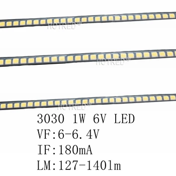 

100PCS Nation Star 3030 LED lamp beads 1W LCD TV Backlight Cold White 140lm 180mA for TV Diode 3.0*3.0mm top quality