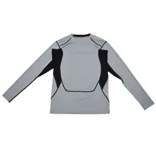 LGFM-мужские компрессионные футболки с длинным рукавом для фитнеса, ММА Рашгард, базовый слой, обтягивающие футболки для занятий тяжелой атлетикой, бега